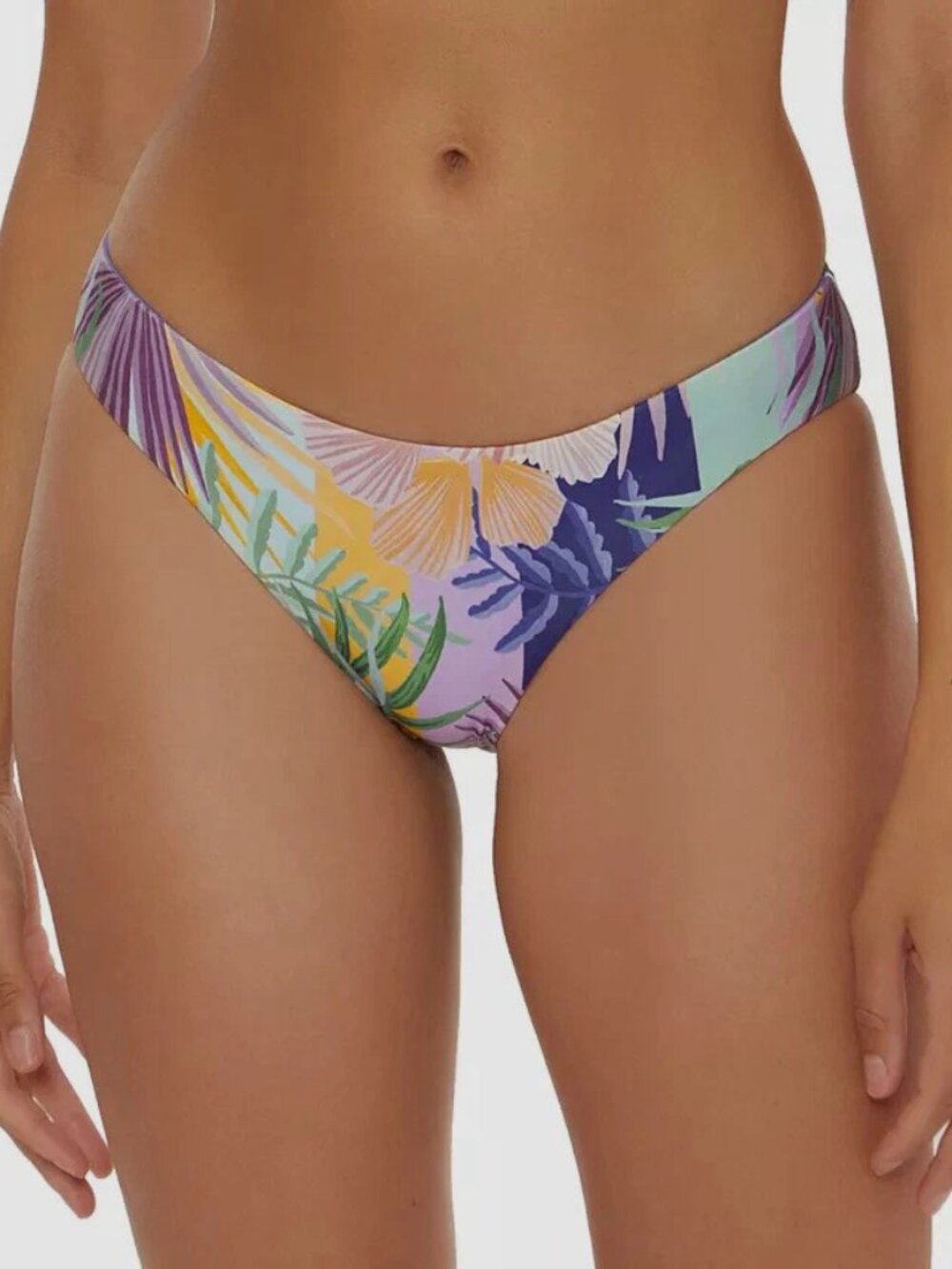 Becca Blue Under The Sea Reversible Hipster Bikini Bottom Swimwear Size L nwot